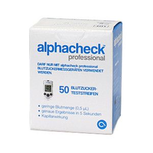 Alphacheck professional Blutzuckerteststreifen