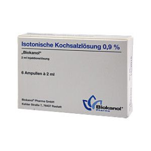 Isotonische Kochsalzlösung 0,9% Biokanol Ampullen