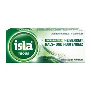 isla moos Halspastillen bei Halskratzen und Reizhusten