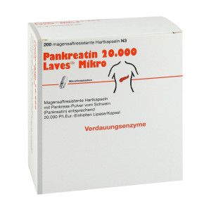 Pankreatin 20.000 Laves Mikro Magensaftresistente Hartkapsel