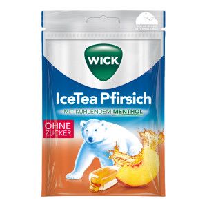 Wick IceTea Pfirsich Bonbons ohne Zucker