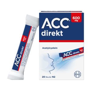 ACC direkt 600 mg Pulver für Unterwegs und auf Reisen