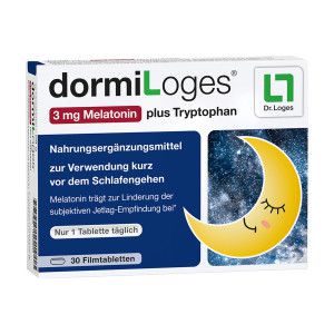 DormiLoges 3 mg Melatonin plus Tryptophan Filmtabletten