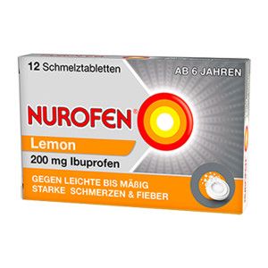 Nurofen Schmelztabletten Lemon bei Kopfschmerzen 200 mg