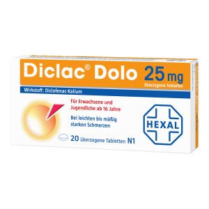 Diclac Dolo 25 mg überzogene Tabletten