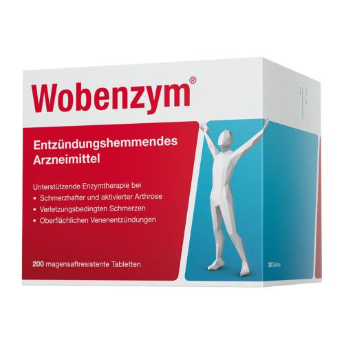 Wobenzym magensaftresistente Tabletten 200 St - Arthrose & Arthritis