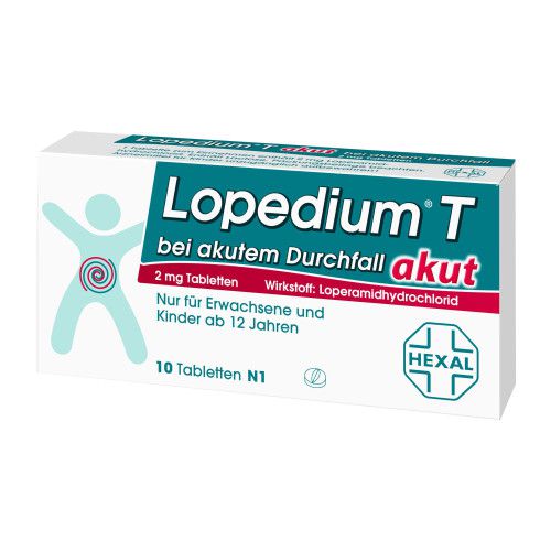 Lopedium T akut bei akutem Durchfall 10 St Durchfallmittel Magen