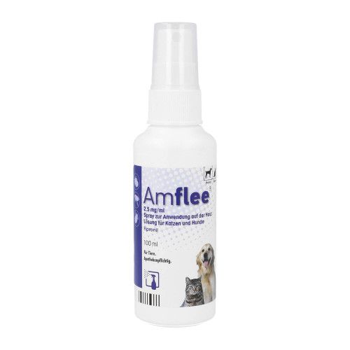 Amflee 2,5 mg/ml Spray Lösung für Katzen und Hunde 100 ml Flöhe