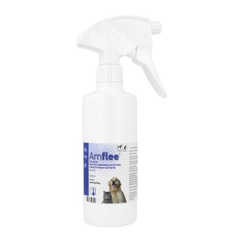 Amflee 2,5 mg/ml Spray Lösung für Katzen und Hunde 500 ml Flöhe